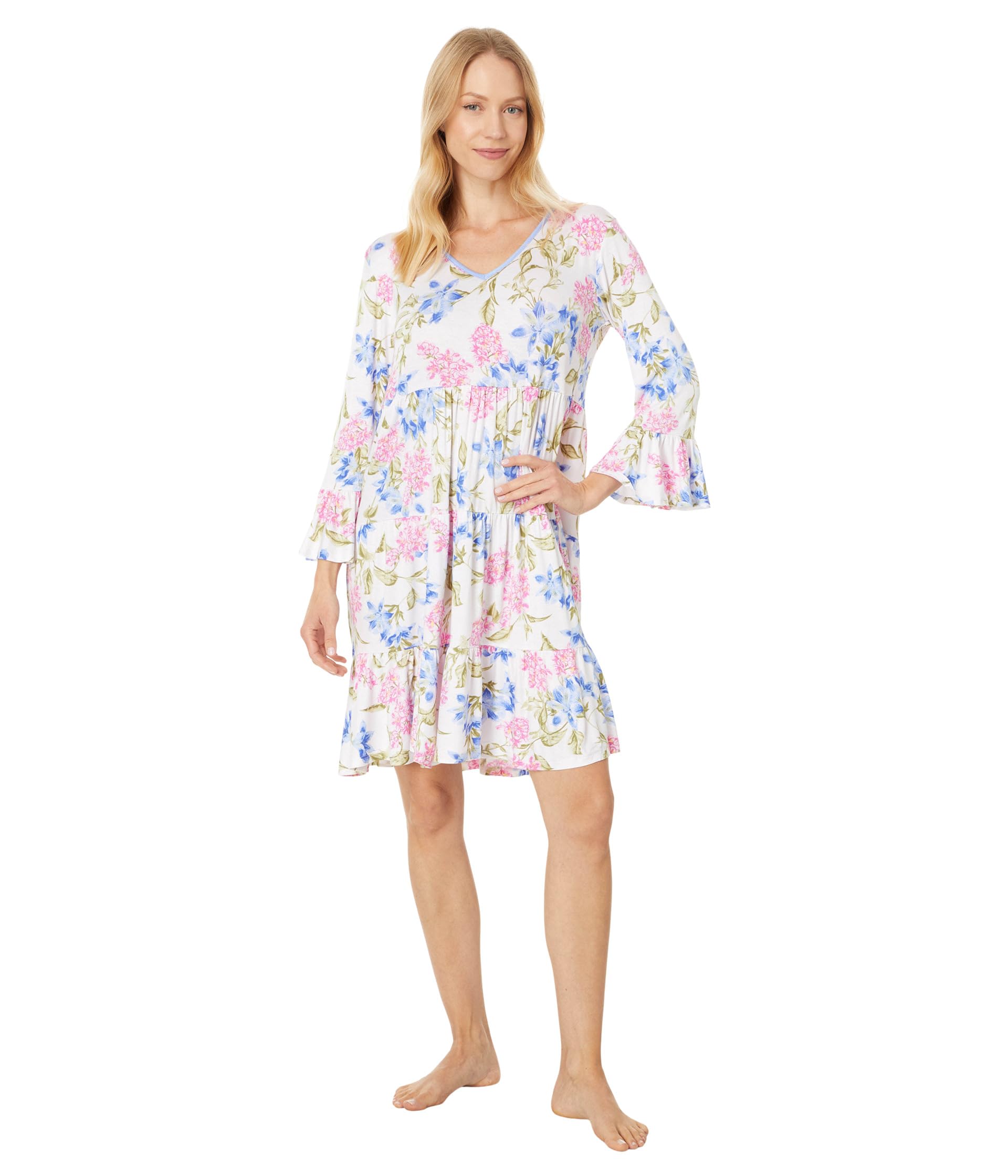 

Ночная рубашка Tommy Bahama V-Neck Long, цвет Cream Floral