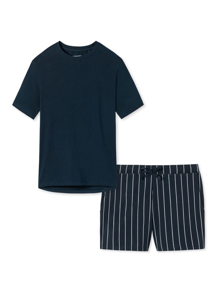 

Ночное белье Schiesser, цвет blau gestreift/dunkelblau