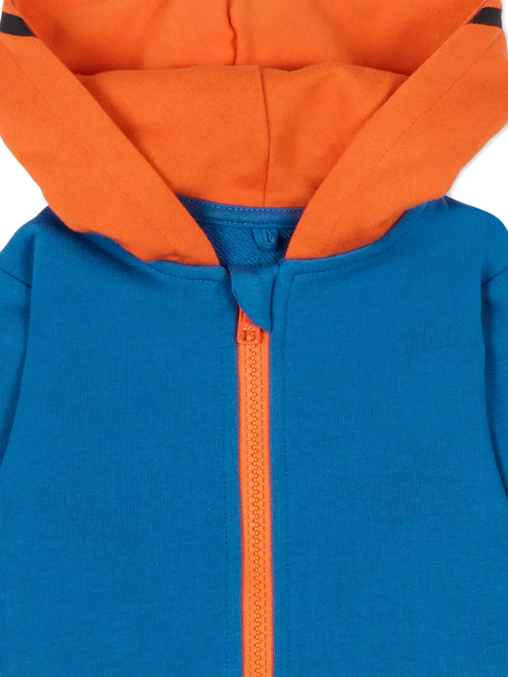 Худи с баскетбольным дизайном Stella Mccartney Kids, синий — фото 3