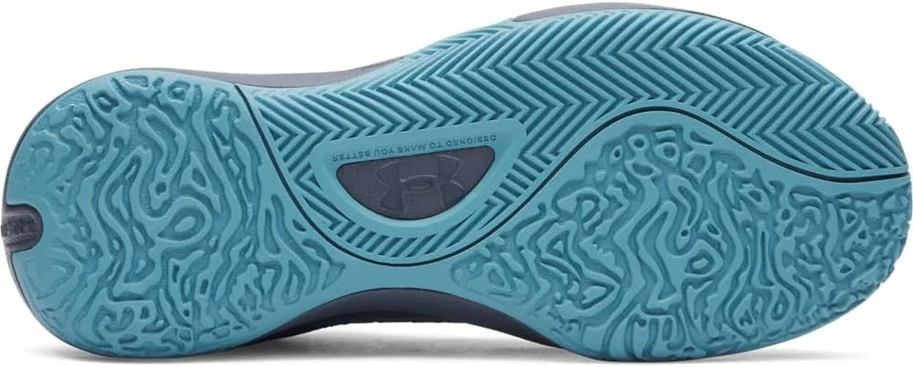 Баскетбольные кроссовки Under Armour GS Lockdown 7 (европейская версия), Varsity Blue Academy Metallic Gravel — фото 3