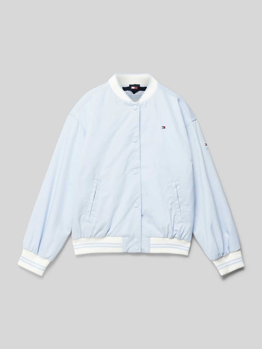 

Куртка колледжа с вышитым логотипом Tommy Hilfiger Teens, синий