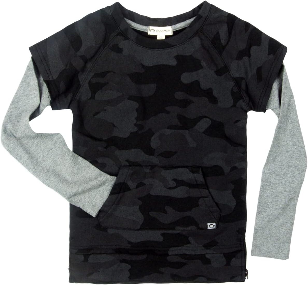 

Рубашка Appaman Camo Twofer Freestyle Shirt, цвет Black Camo