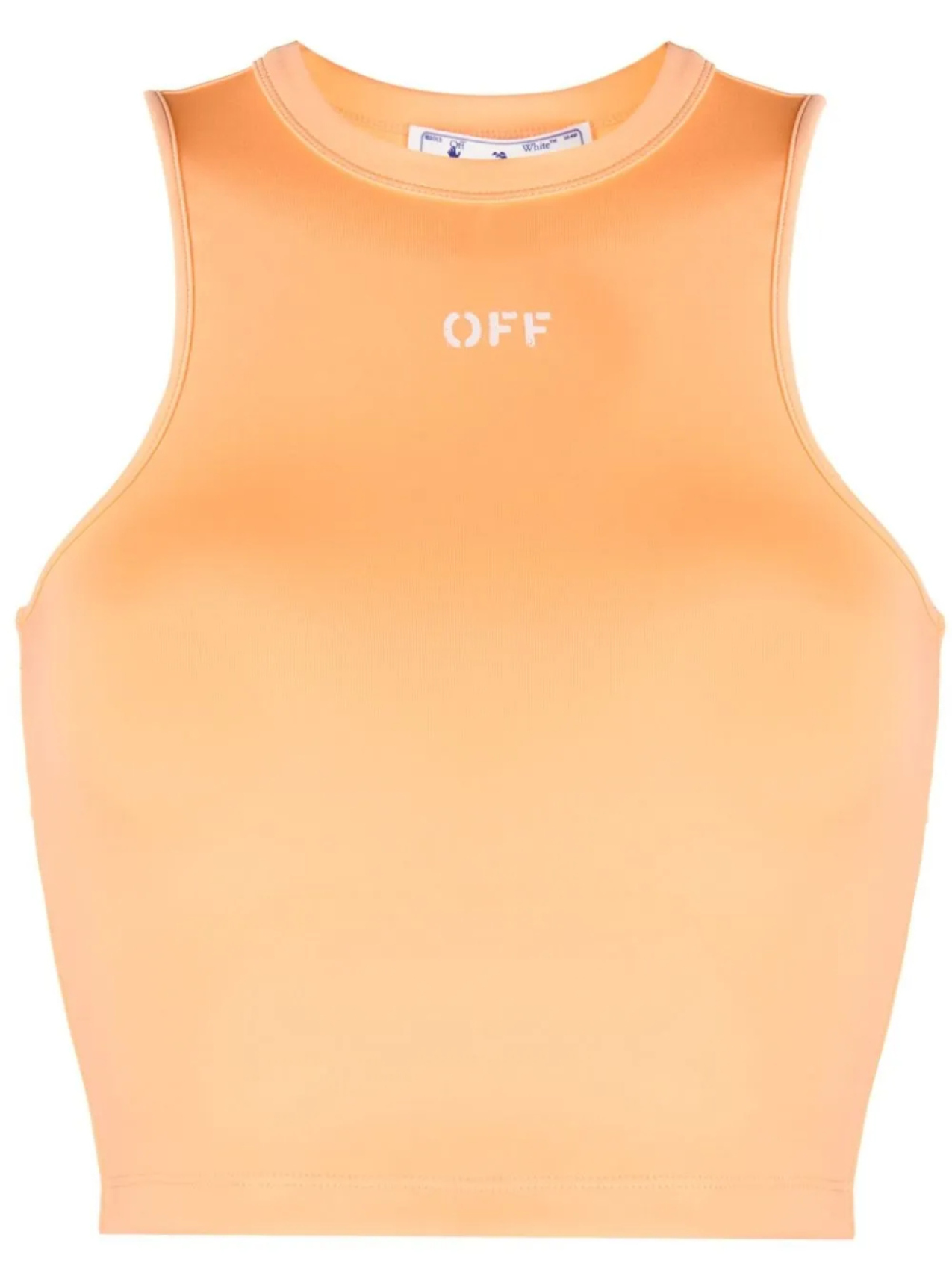 

Off-White топ Rowing с круглым вырезом, оранжевый