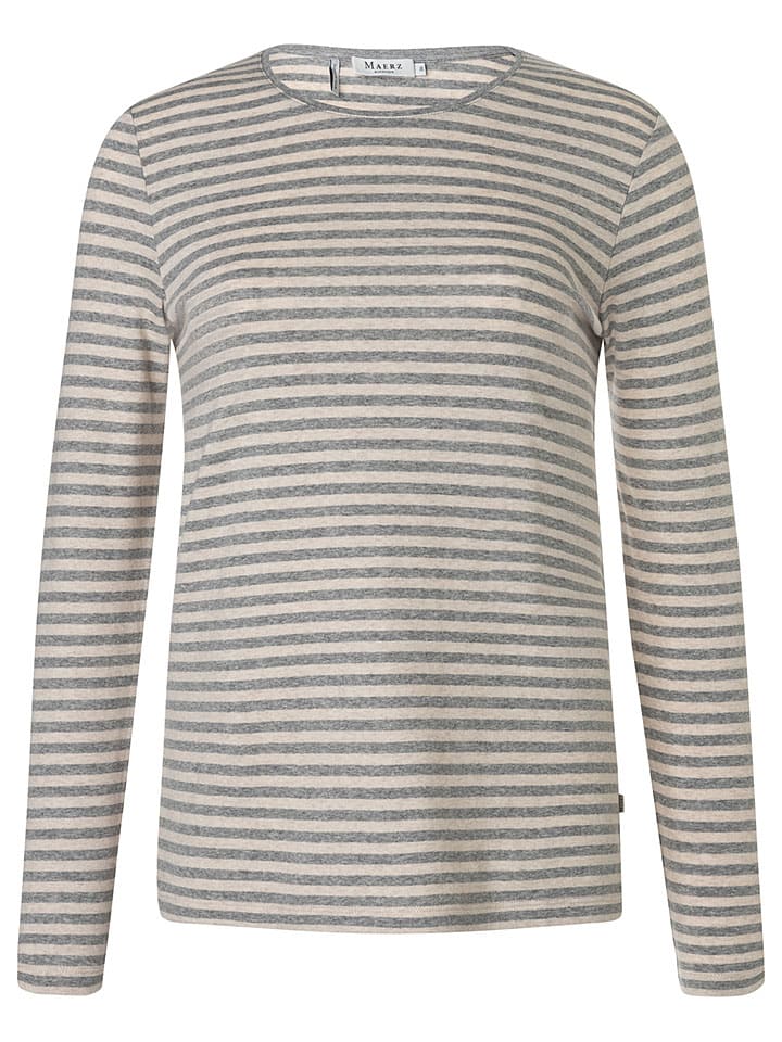 

Maerz Muenchen Футболка с длинными рукавами серого/кремового цвета