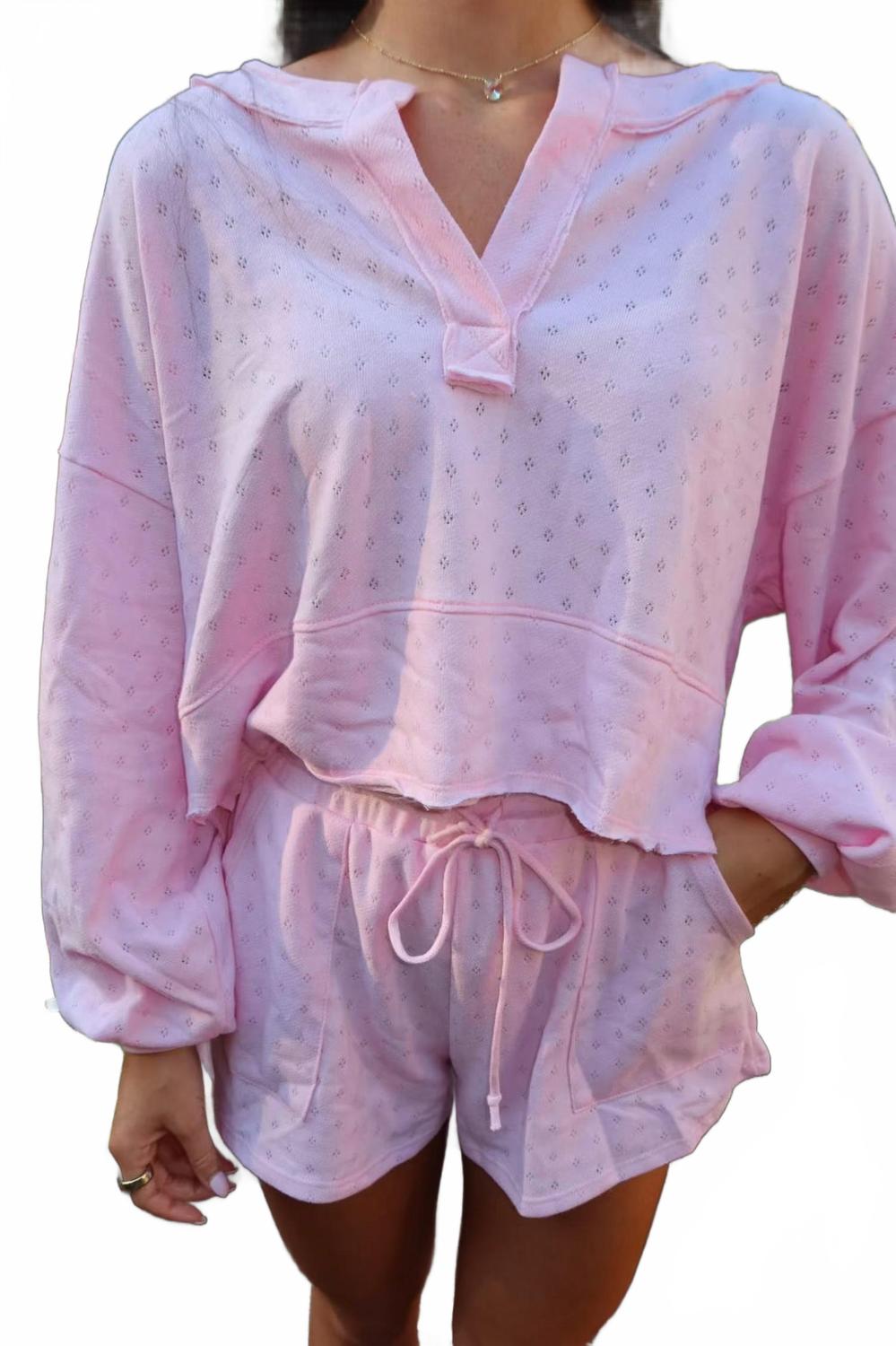 

Шорты с завязками и большими карманами, розового цвета Bucketlist, розовый