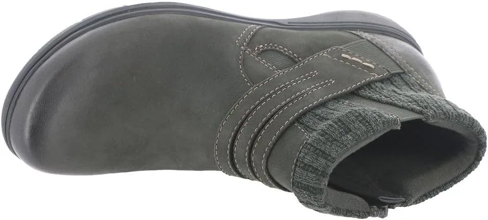 Женские ботильоны Clarks Carleigh Lane, Dark Green Nubuck Leather. — фото 2