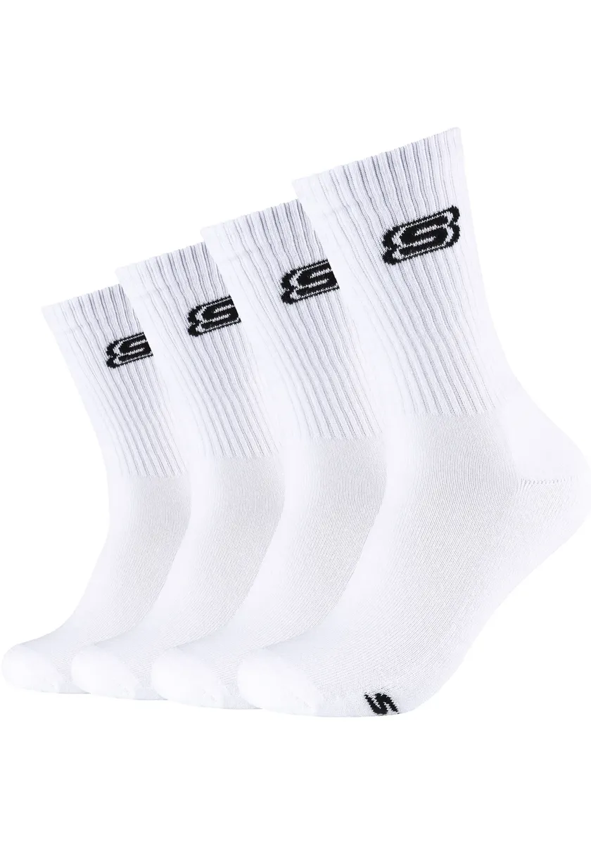 

Носки Skechers (4 шт.) с усиленной пяткой и носком для долговечности, белый