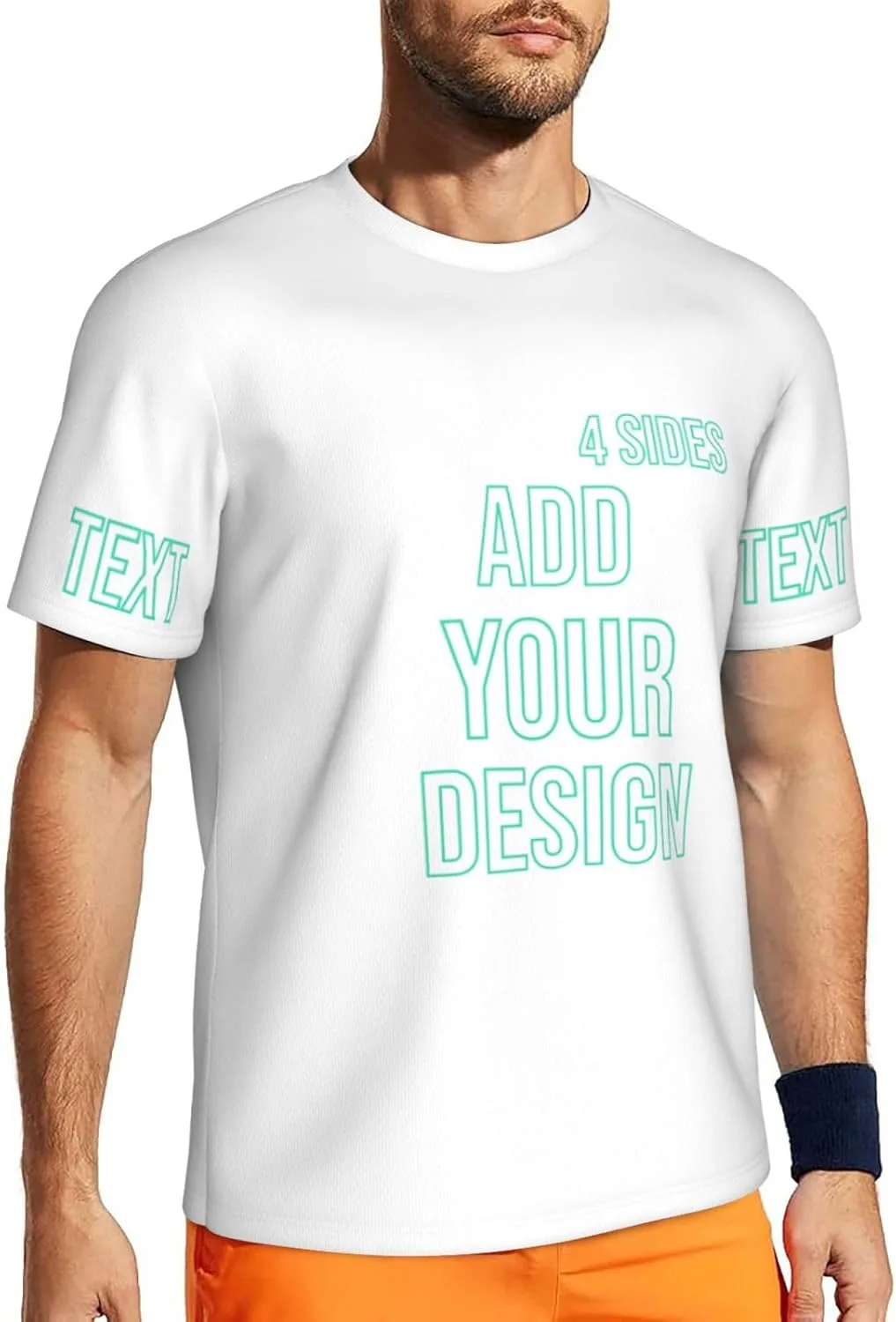 Футболка мужская Custom T-Shirts с принтом — фото 4