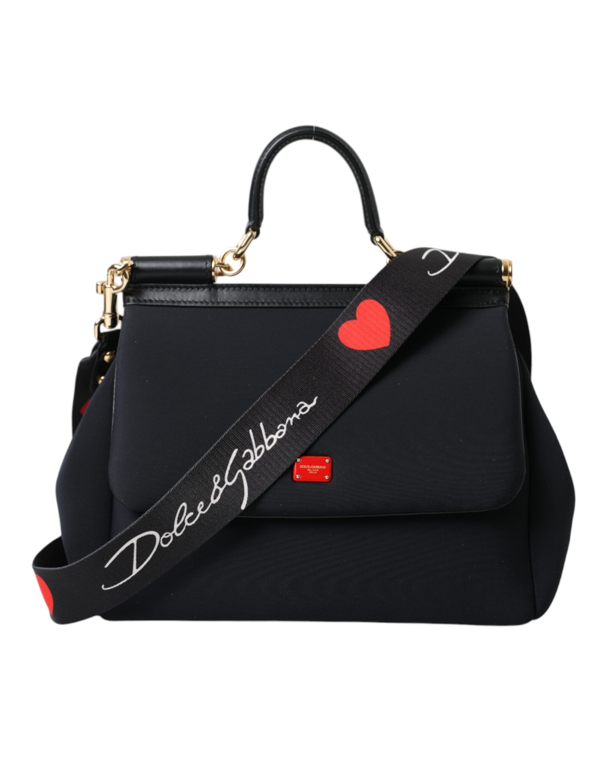 

Элегантная черная сумка через плечо Sicily Dolce & Gabbana