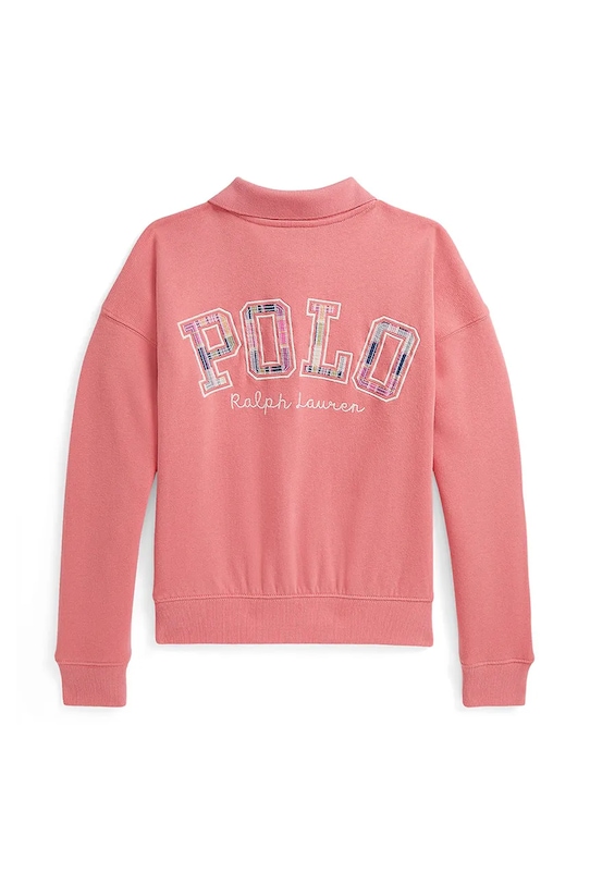 Детская хлопковая толстовка Polo Ralph Lauren, розовый — фото 2