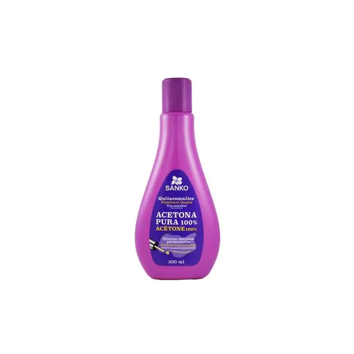 

Средство для снятия лака Quitaesmaltes Acetona Pura 100% Sanko, 200 ml