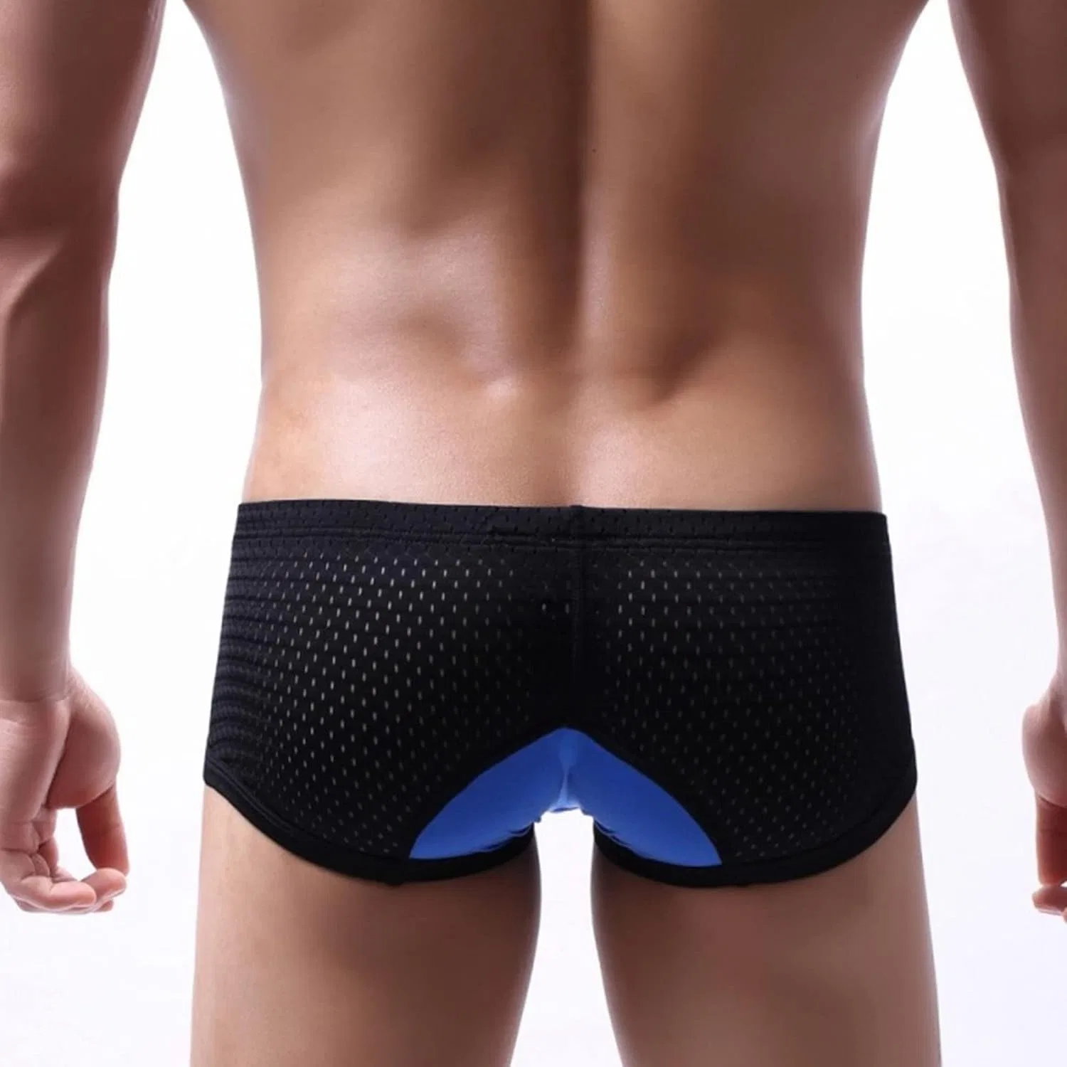 Боксеры дышащие, Men'S Mesh Triangle Underwear, синие — фото 4