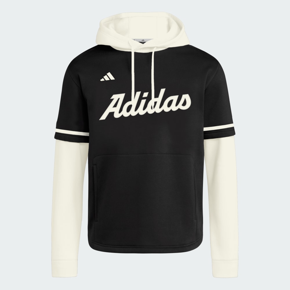 

Толстовка Adidas Dugout Hooded Jersey, цвет Core Black/Cream White