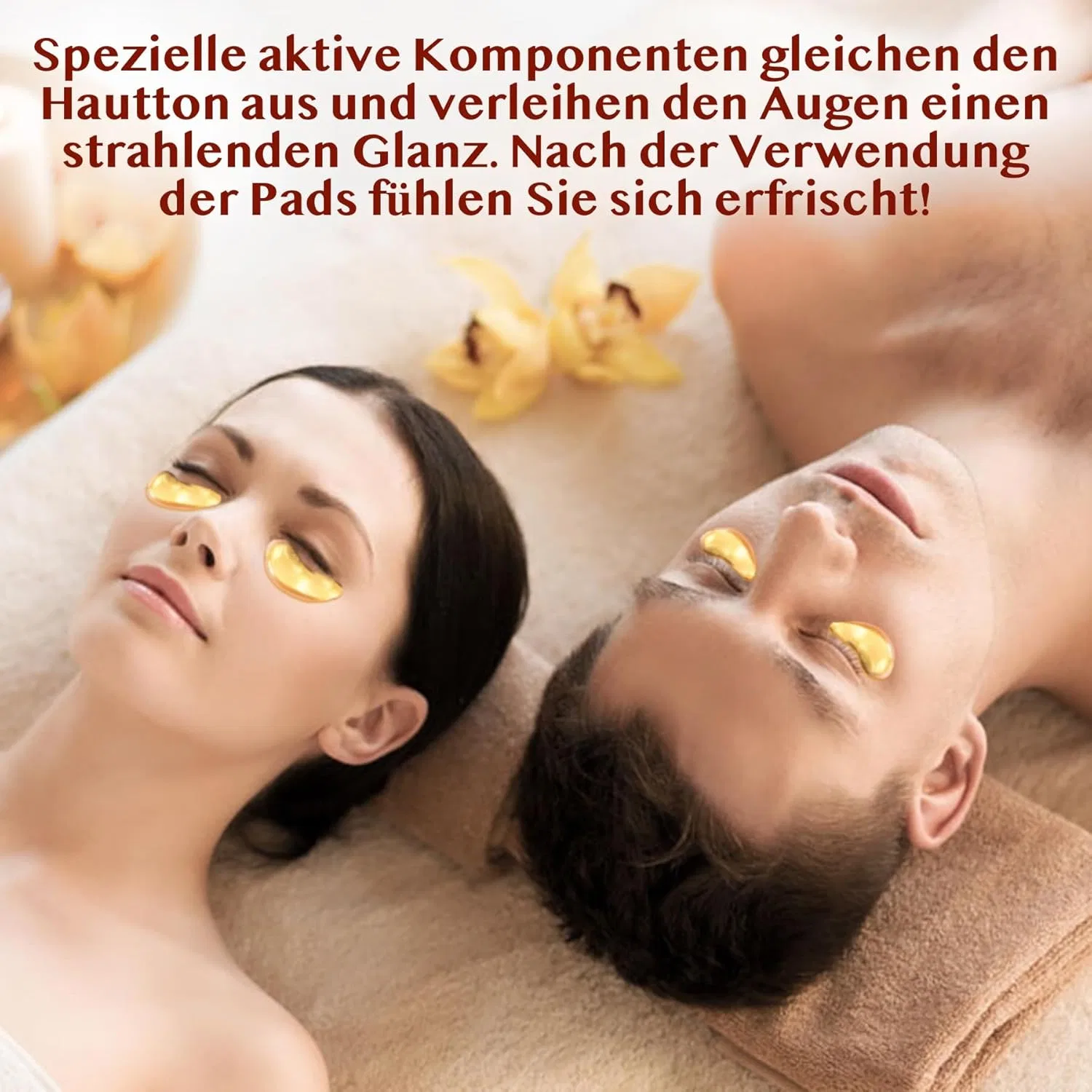 Патчи для глаз с коллагеном и гиалуроновой кислотой P-Beauty, Gold — фото 4