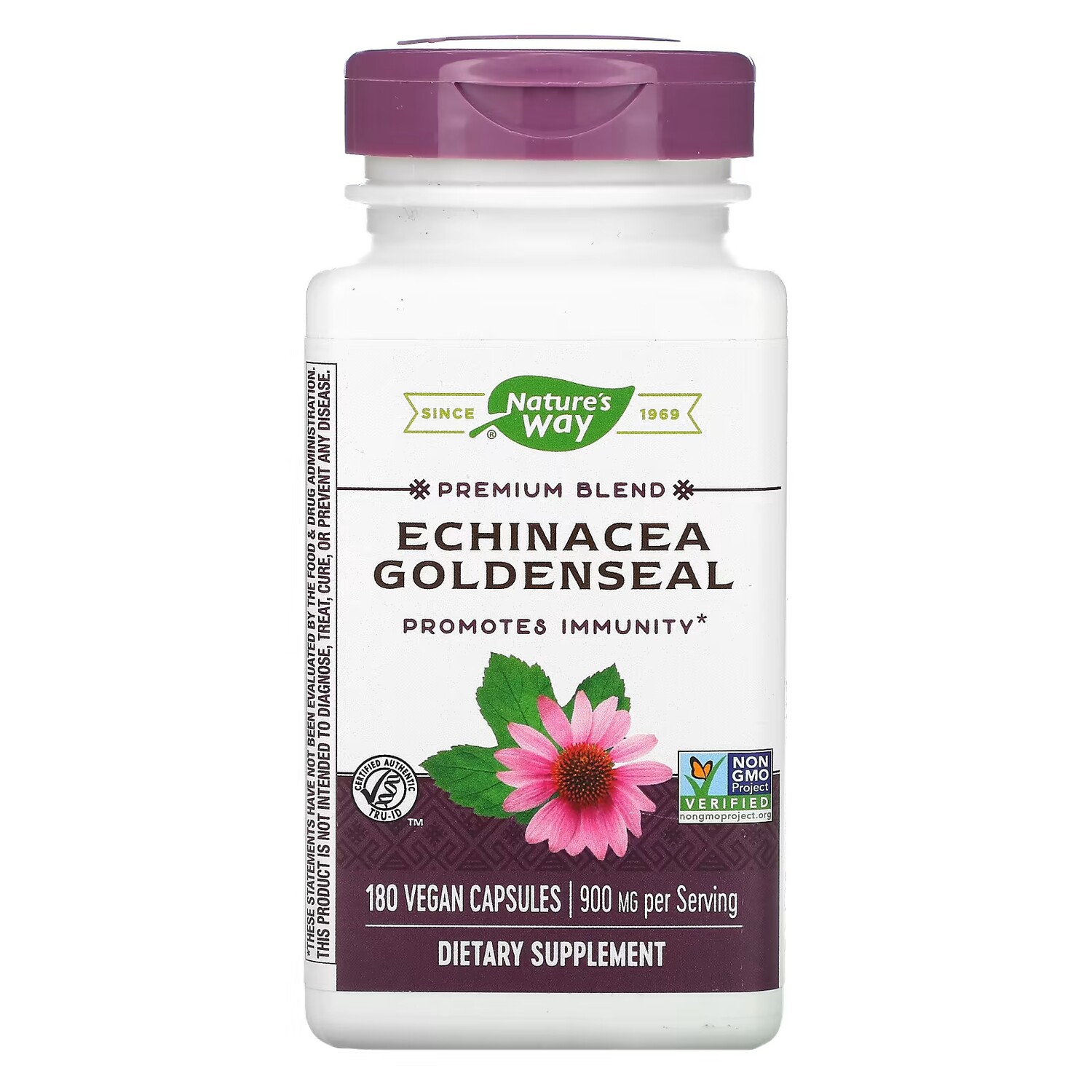 

Эхинацея Nature's Way Goldenseal 900 мг, 180 веганских капсул