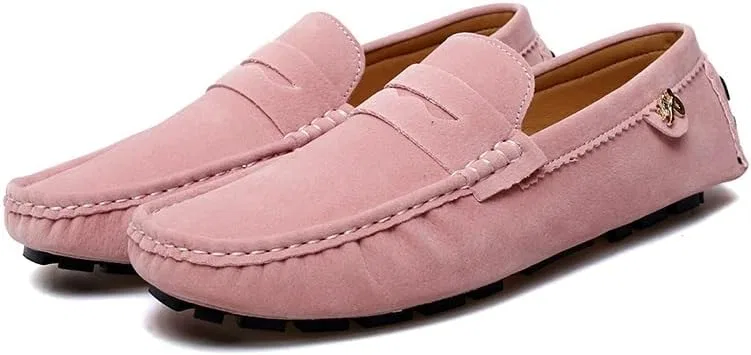 Лоферы мужские на каблуке, Pink CONGRI
