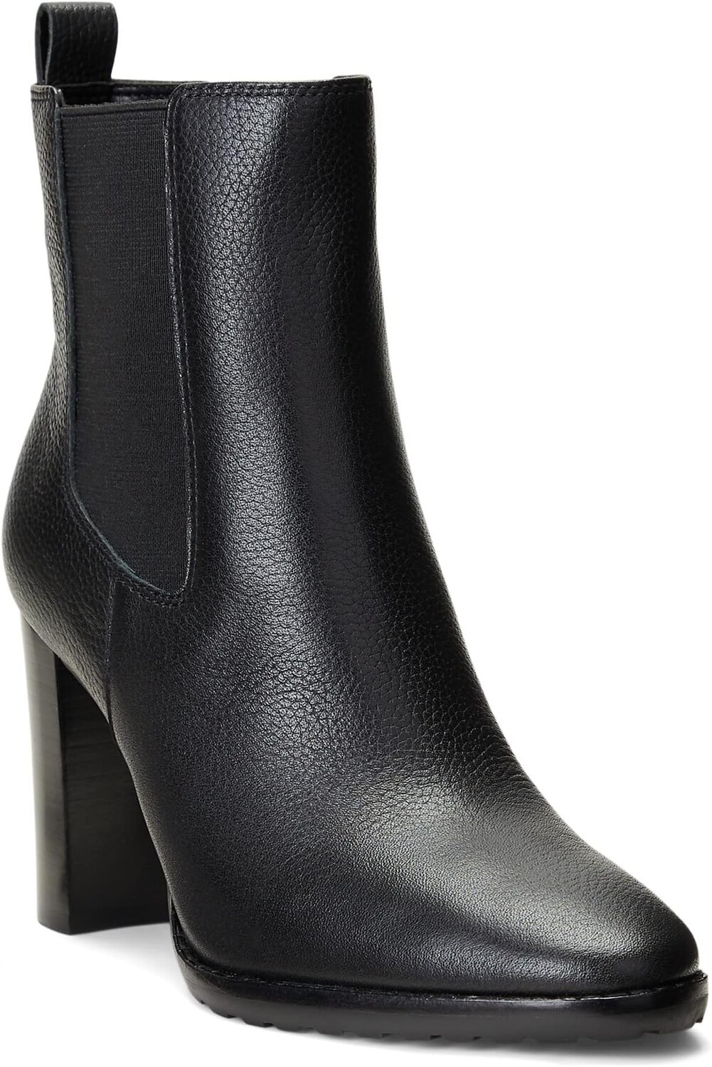 

Ботинки Lauren Ralph Lauren Mylah Tumbled Leather Bootie, черный