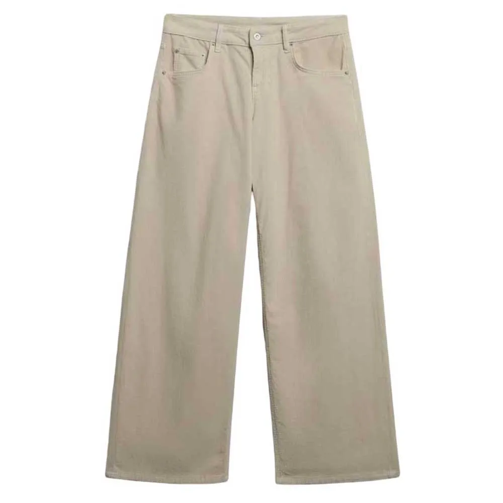 

Брюки Superdry Baggy Mini Cord, бежевый
