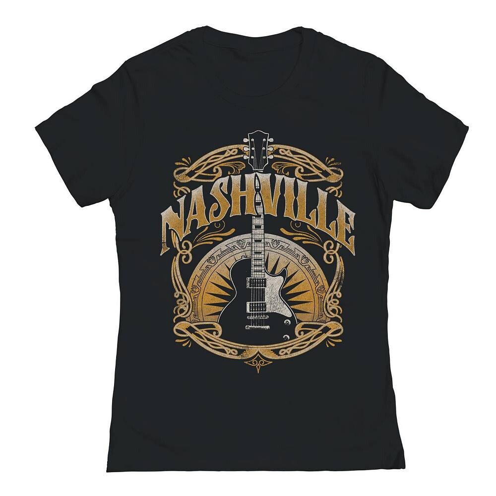 

Футболка с рисунком гитары Nashville для юниоров, черный
