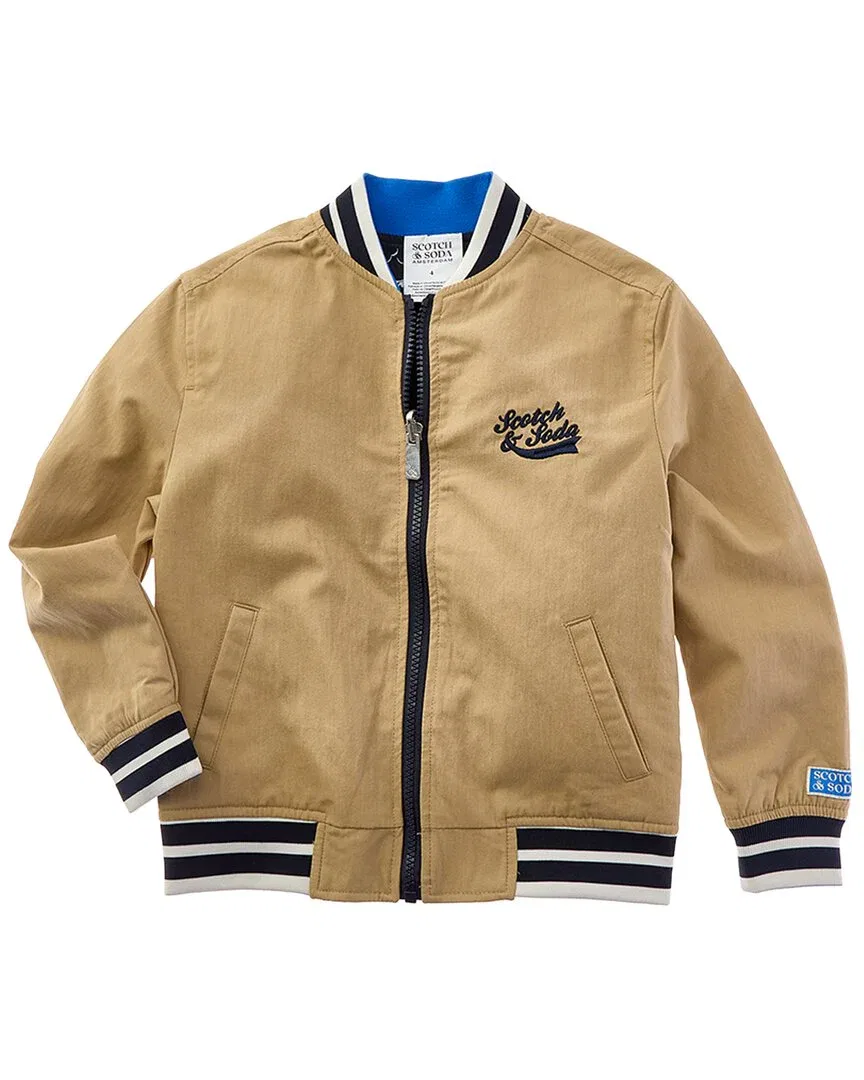 Двусторонняя куртка-бомбер Scotch & Soda, коричневый