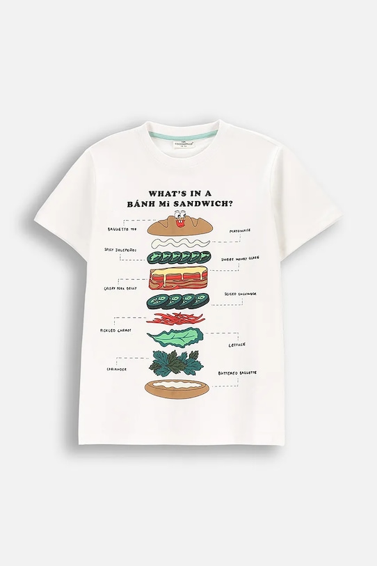 

Детская хлопковая футболка Coccodrillo, белый