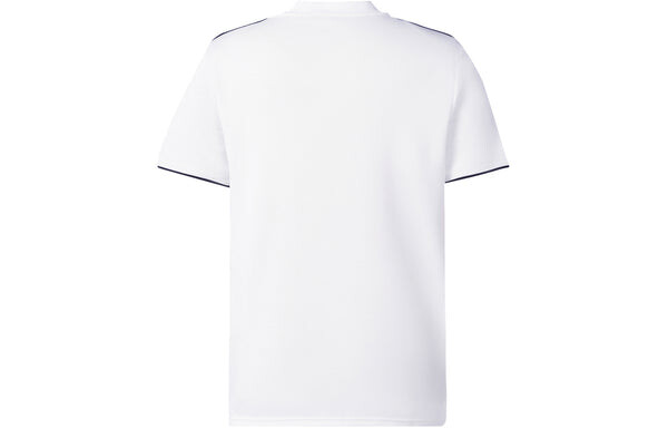 Футболка real madrid 18 19 сезон fan edition home алфавит логотип полоса спорт футбол короткий рукав майка Adidas, белый — фото 2