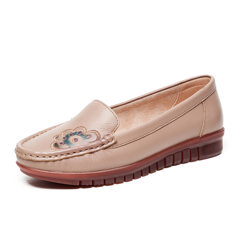 

Gommino Лоферы женские Абрикосовые Aokang, цвет Apricot