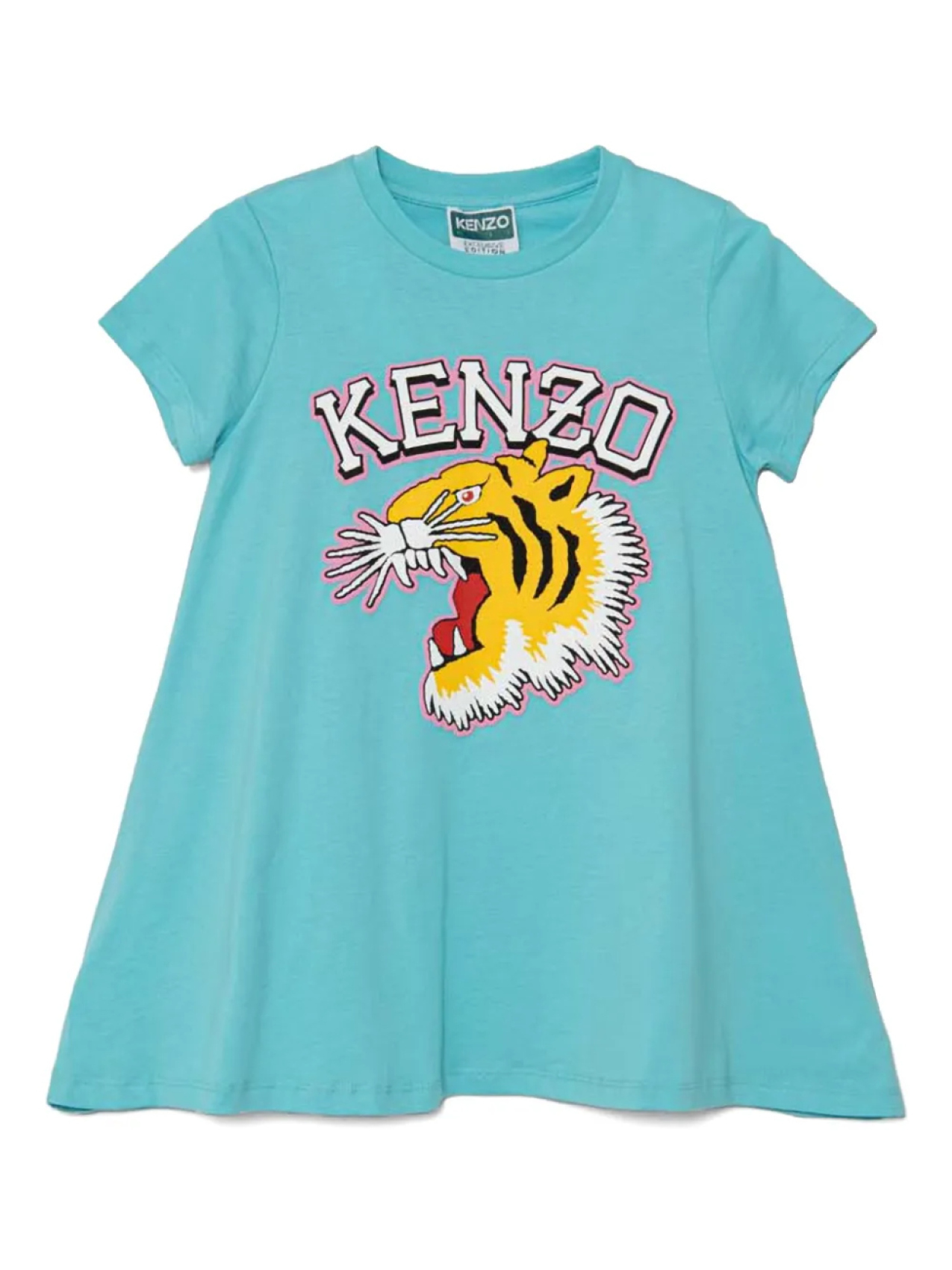 

Платье Kenzo Kids из органического хлопка, синий