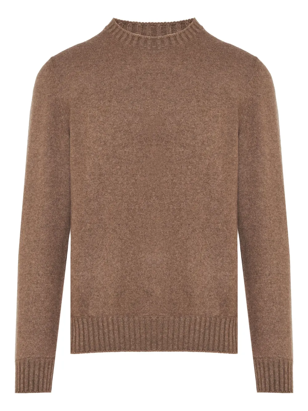 

Кашемировый свитер с круглым вырезом Barba, коричневый