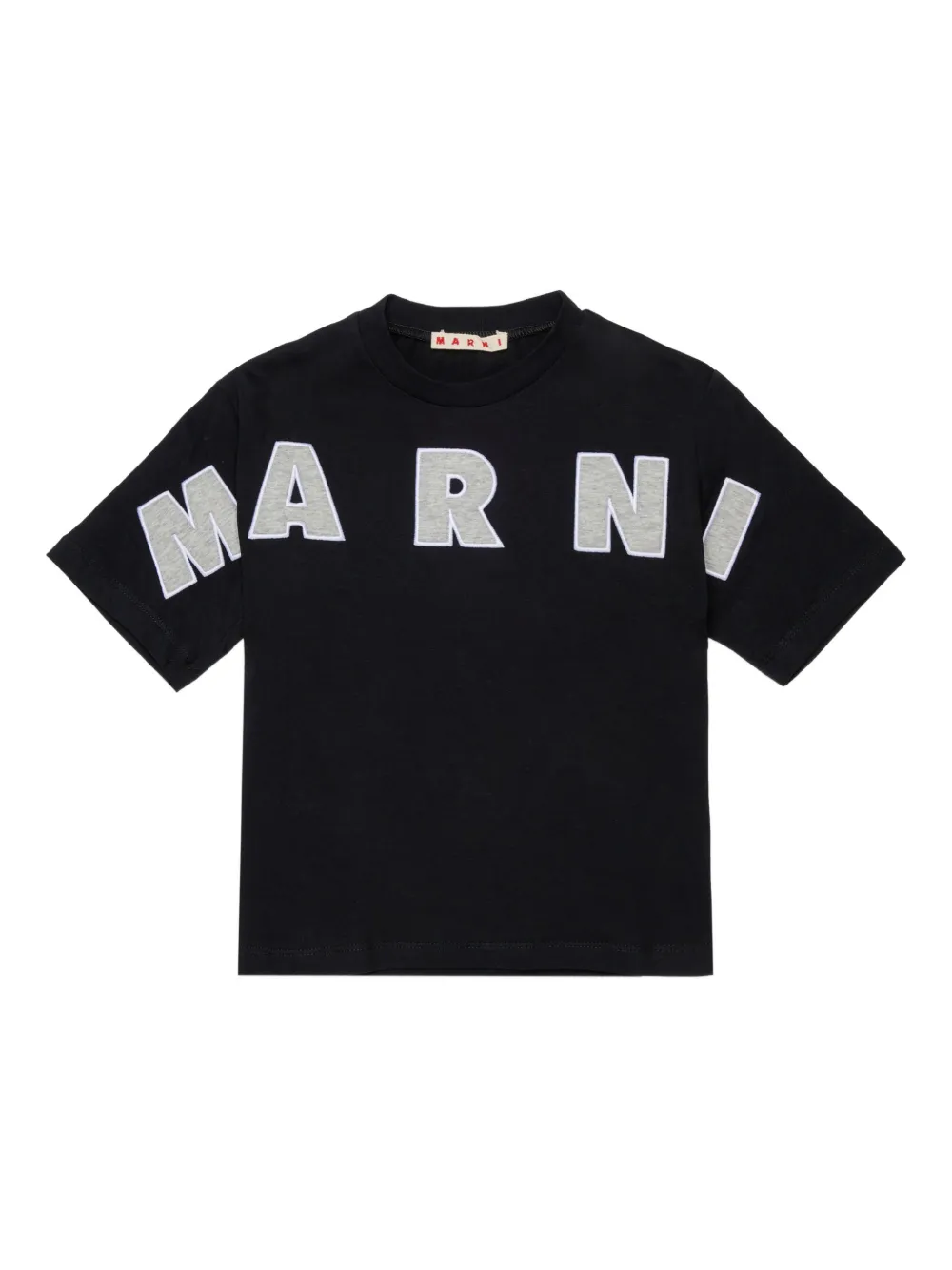 

Футболка с коротким рукавом Marni Kids, черный