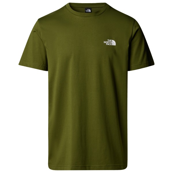 

Футболка с простым куполом из хлопка и резинки The North Face, зеленый