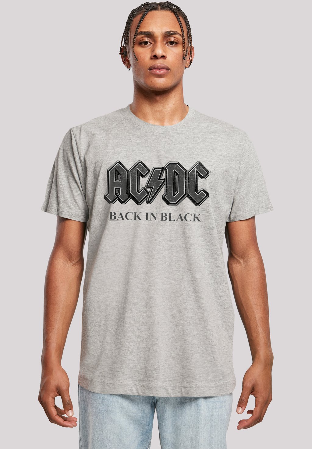 

Футболка с принтом ACDC F4NT4STIC, серый