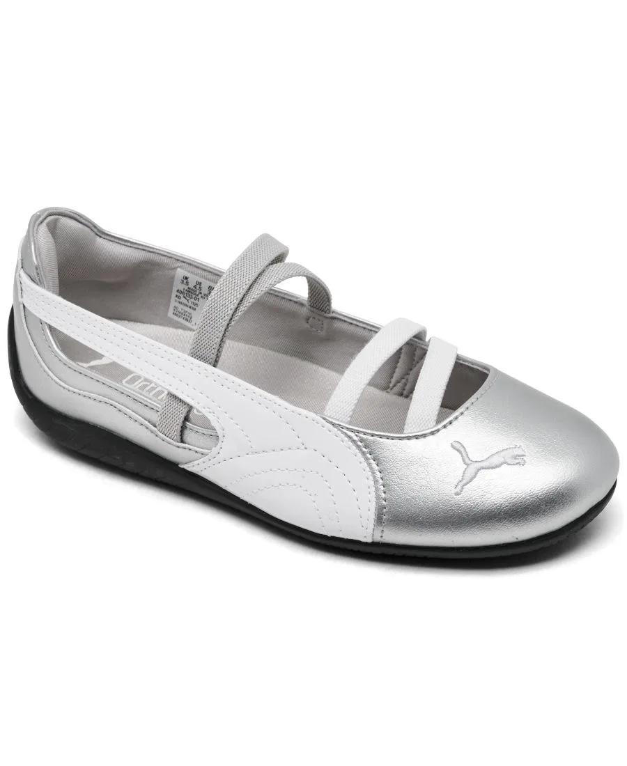 Повседневные балетки Speedcat Ballet Metallic Mary Jane для девочек от Finish Line Puma, серебряный