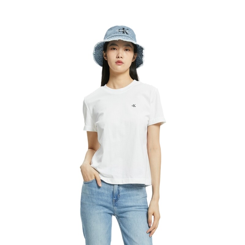 Футболка унисекс 540 - Белая Calvin Klein, белый — фото 3