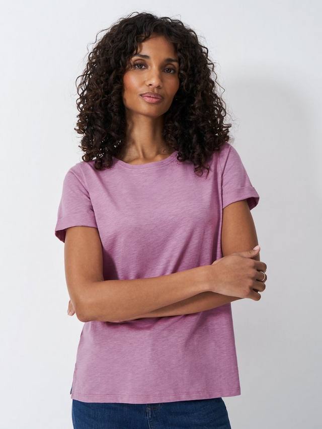 

Идеальная футболка slub Crew Clothing, цвет Mauve