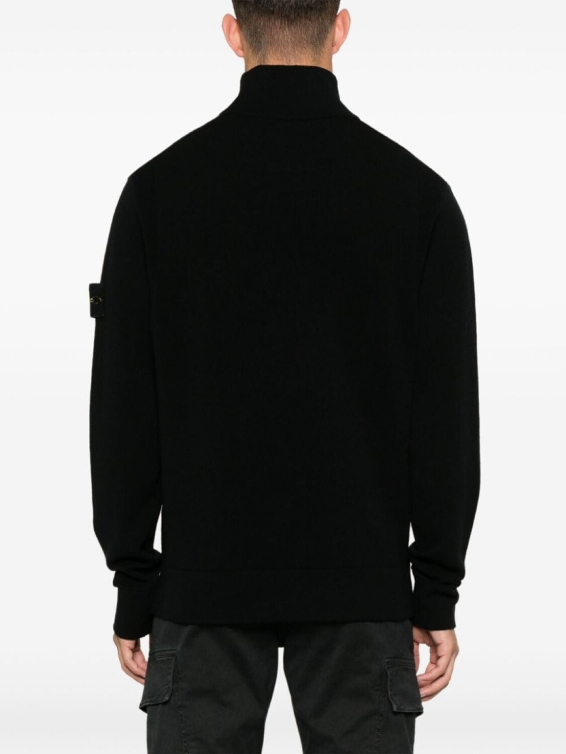 Stone Island свитер с нашивкой Compass, черный — фото 4
