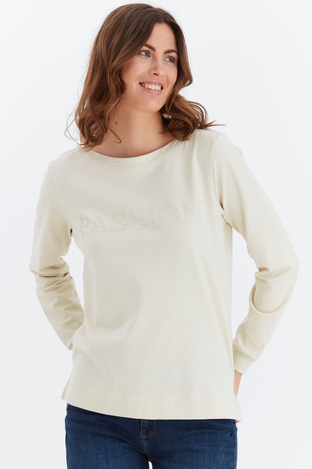 

Рубашка Fransa Sweatshirt FRFXTESWEAT 1 20609895, натуральный