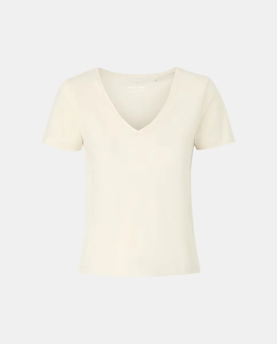 

Женская футболка с круглым вырезом и короткими рукавами Easy Wear, цвет 120 Crudo