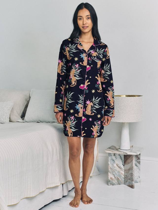 

Волшебная ночная рубашка с тигром Chelsea Peers, Navy