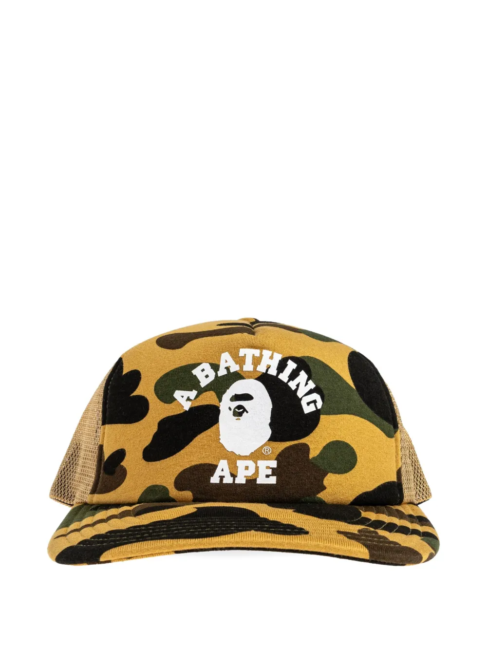 

Бейсболка с камуфляжным принтом A Bathing Ape, желтый