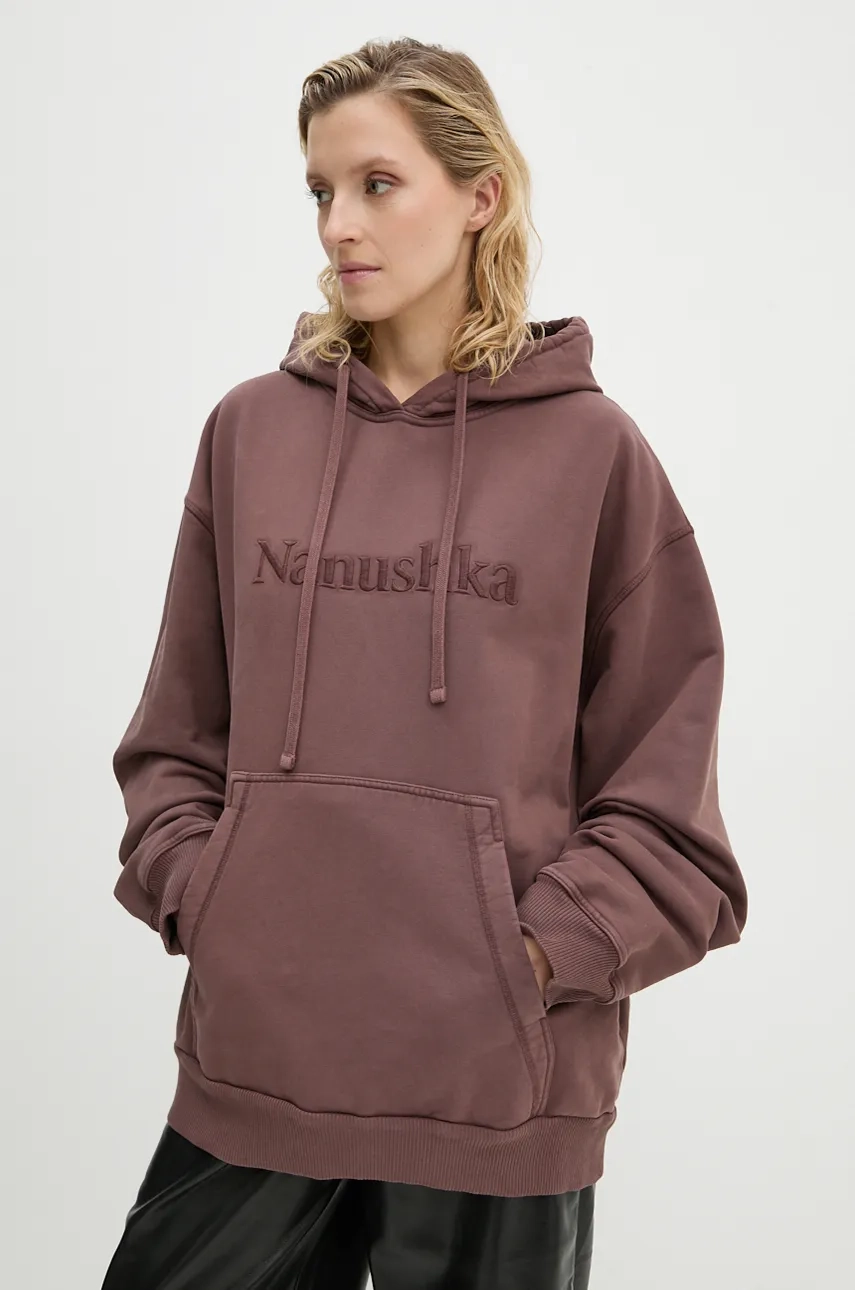 

Толстовка EVER из хлопка Nanushka, коричневый