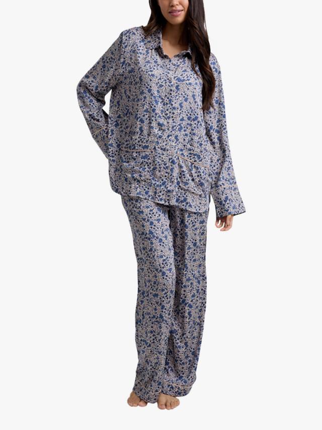 

Комплект пижамы Evie Aster с цветочным принтом Lily and Lionel, Blue