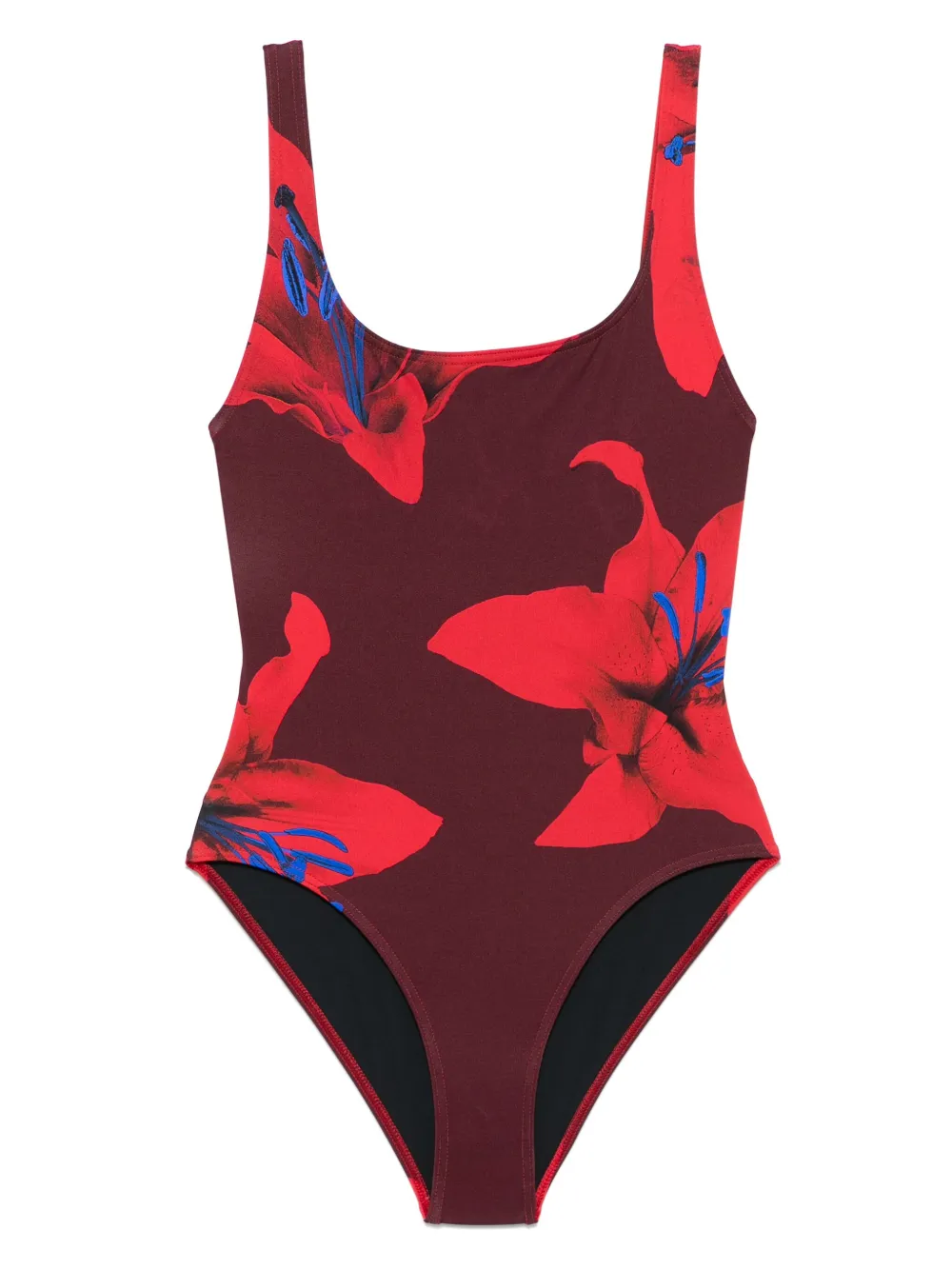

Купальник Fire Lily Alexander McQueen, красный
