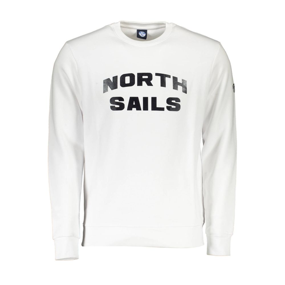 

Белый хлопковый мужской свитер North Sails