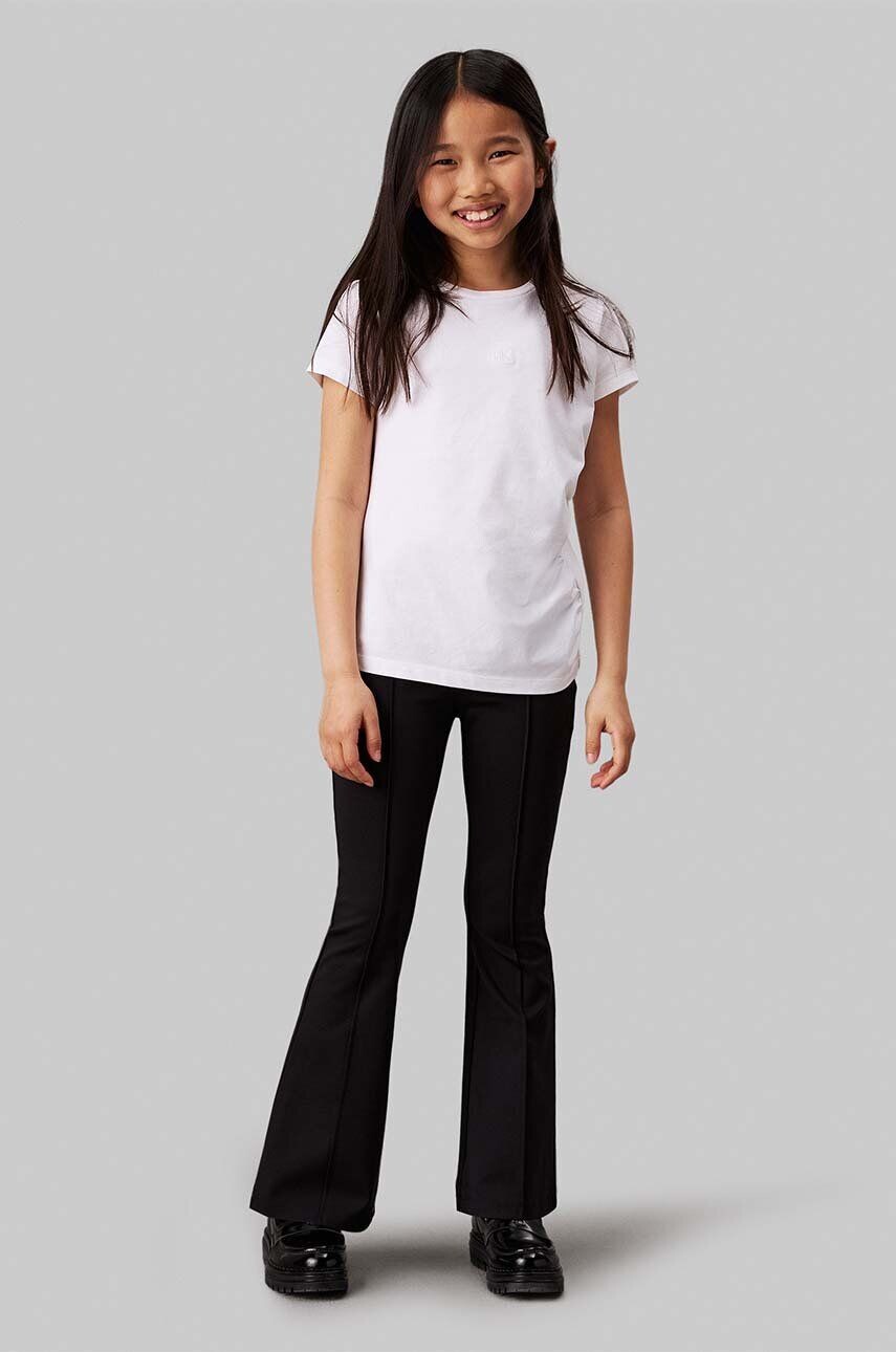 

Детские леггинсы Calvin Klein Jeans TAPE FLARE STITCH, черный