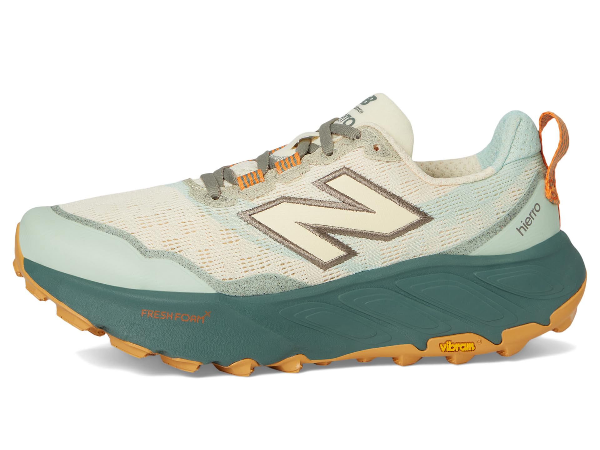 Кроссовки New Balance Fresh Foam X Hierro v9, цвет Calcium/Dark Juniper — фото 4