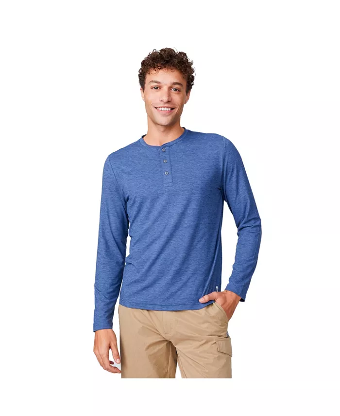 

Мужская футболка с длинным рукавом Henley Free Country, синий