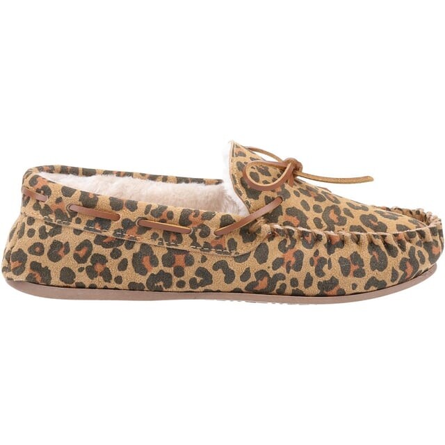 Женские замшевые тапочки allie с леопардовым принтом Hush Puppies, коричневый — фото 3