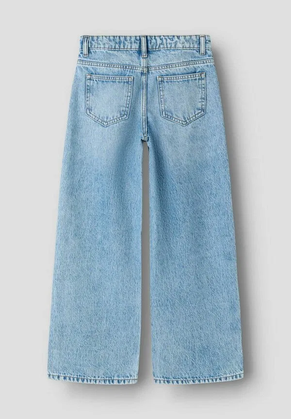 Джинсы широкого кроя, расклешенные джинсы Name It, Light Blue Denim — фото 2
