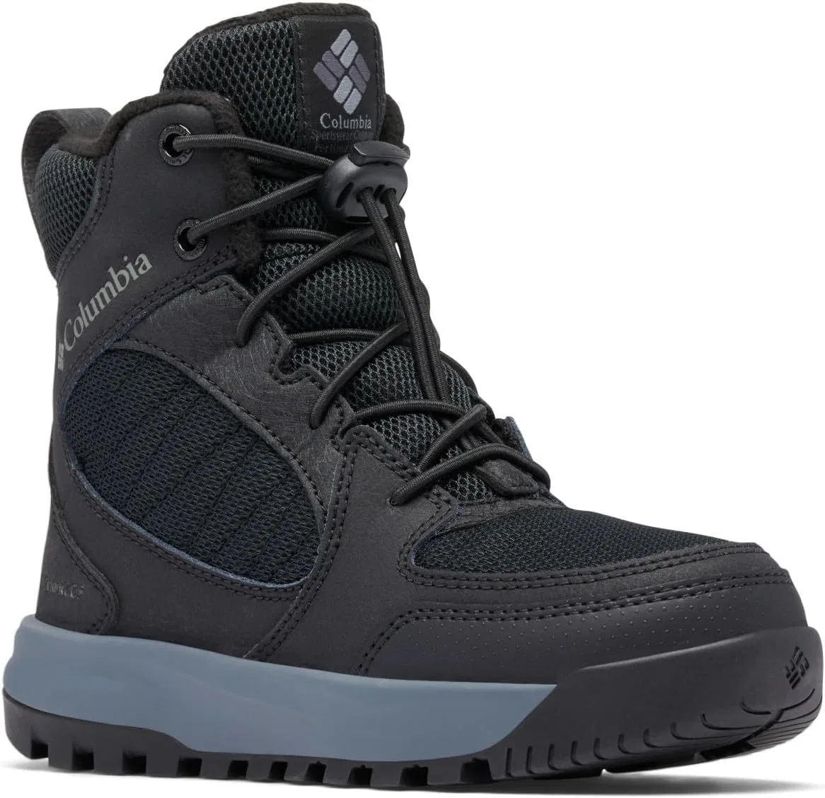 Детские зимние сапоги Columbia Portlander Omni-heat унисекс, Black Titanium Grey Steel